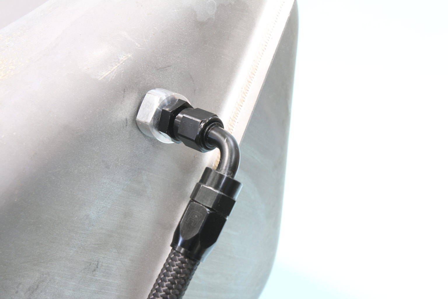 Cpp s universal fuel tank return fitting clampdown competition